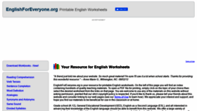What Englishforeveryone.org website looked like in 2022 (2 years ago)