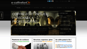 What E-coffrefort.fr website looked like in 2022 (3 years ago)