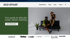 What Eco-stylist.com website looked like in 2022 (2 years ago)