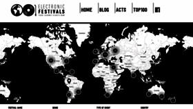 What Electronic-festivals.com website looked like in 2022 (2 years ago)