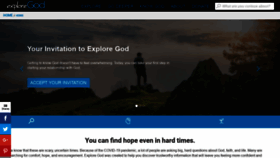 What Exploregod.com website looked like in 2022 (2 years ago)