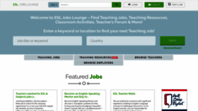 What Esljobslounge.com website looked like in 2022 (2 years ago)
