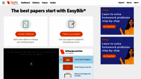 What Easybib.com website looked like in 2022 (2 years ago)