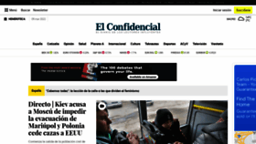 What Elconfidencial.com website looked like in 2022 (2 years ago)