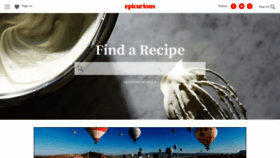 What Epicurious.com website looked like in 2022 (2 years ago)