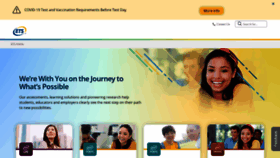 What Ets.org website looked like in 2022 (3 years ago)
