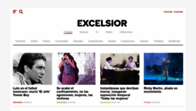 What Excelsior.com.mx website looked like in 2022 (2 years ago)