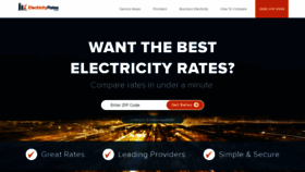 What Electricityrates.com website looked like in 2022 (2 years ago)