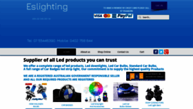 What Eslights.com.au website looked like in 2022 (2 years ago)