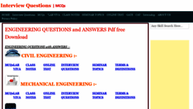 What Engineeringinterviewquestions.com website looked like in 2022 (2 years ago)