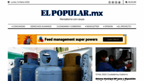 What Elpopular.mx website looked like in 2022 (2 years ago)
