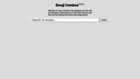 What Emojicombos.com website looked like in 2022 (2 years ago)