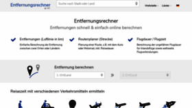 What Entfernungsrechner.net website looked like in 2022 (2 years ago)