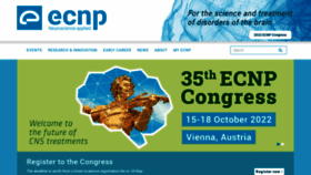 What Ecnp.eu website looked like in 2022 (2 years ago)