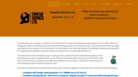 What Expatax.ca website looked like in 2022 (2 years ago)