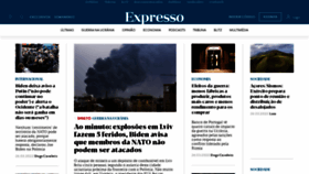What Expresso.pt website looked like in 2022 (2 years ago)