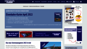 What Eisenbahn-kurier.de website looked like in 2022 (2 years ago)