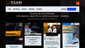 What Esam.edu.bo website looked like in 2022 (2 years ago)