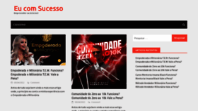 What Eucomsucesso.com.br website looked like in 2022 (4 years ago)