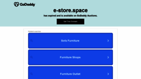 What E-store.space website looked like in 2022 (2 years ago)