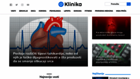 What Eklinika.rs website looked like in 2022 (2 years ago)