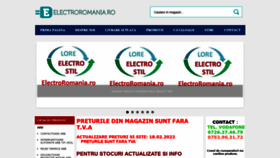 What Electroromania.ro website looked like in 2022 (2 years ago)