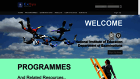 What Exams.nie.lk website looked like in 2022 (2 years ago)