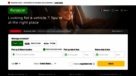 What Europcar.be website looked like in 2022 (2 years ago)