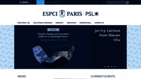 What Espci.fr website looked like in 2022 (2 years ago)