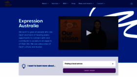 What Expression.com.au website looked like in 2022 (2 years ago)