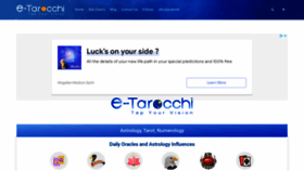 What E-tarocchi.com website looked like in 2022 (1 year ago)
