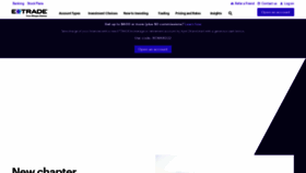 What Etradefinancial.com website looked like in 2022 (1 year ago)