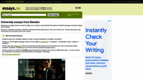 What Essays.se website looked like in 2022 (3 years ago)