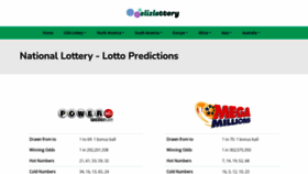 What Elizlottery.com website looked like in 2022 (2 years ago)
