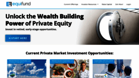 What Equifund.com website looked like in 2022 (1 year ago)