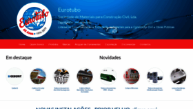 What Eurotubo.pt website looked like in 2022 (2 years ago)