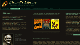 What Elrondslibrary.fr website looked like in 2022 (1 year ago)