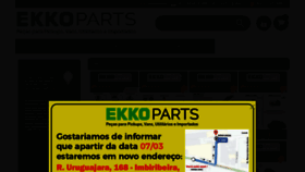 What Ekkoparts.com website looked like in 2022 (2 years ago)