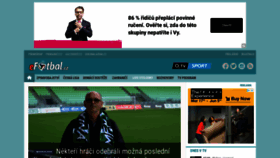 What Efotbal.cz website looked like in 2022 (1 year ago)