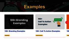 What Examples.com website looked like in 2022 (1 year ago)