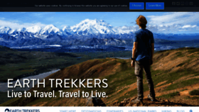 What Earthtrekkers.com website looked like in 2022 (1 year ago)