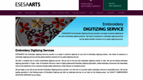 What Esesaarts.com website looked like in 2022 (1 year ago)