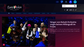 What Eurovision.de website looked like in 2022 (1 year ago)