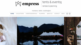 What Empresstentsevents.com website looked like in 2022 (1 year ago)