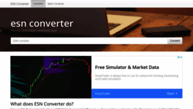 What Esnconverter.com website looked like in 2022 (1 year ago)