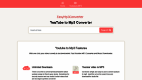 What Easymp3converter.com website looked like in 2022 (1 year ago)