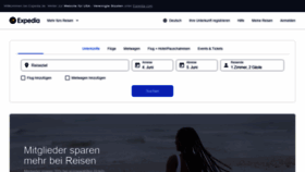 What Expedia.de website looked like in 2022 (1 year ago)