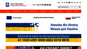 What Erzeszow.pl website looked like in 2022 (1 year ago)