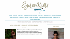 What Eyeloveknots.com website looked like in 2022 (1 year ago)