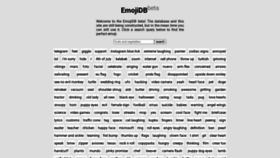 What Emojidb.org website looked like in 2022 (3 years ago)